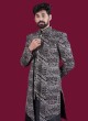 Fancy Black Jacket Style Indowestern In Velvet